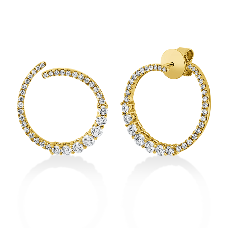 Modern Woman Ohrschmuck Weißgold 18kt 1,11ct