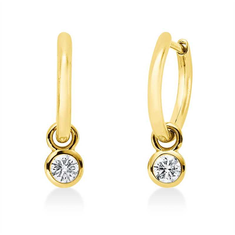 Modern Woman Creolen Gelbgold 18kt 0,26ct