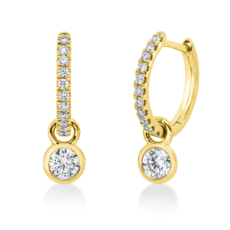 Modern Woman Creolen Gelbgold 18kt 0,52ct