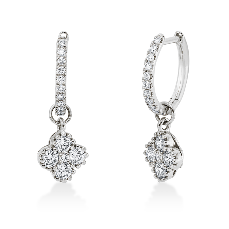 Modern Woman Ohrschmuck Weißgold 18kt 0,68ct