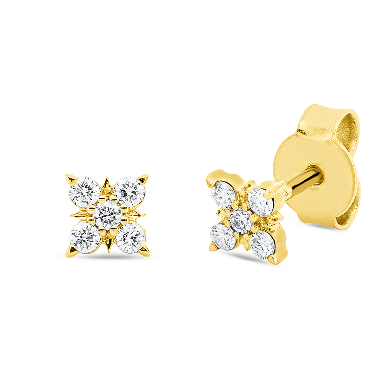 Modern Woman Ohrstecker Weißgold 18kt 0,16ct