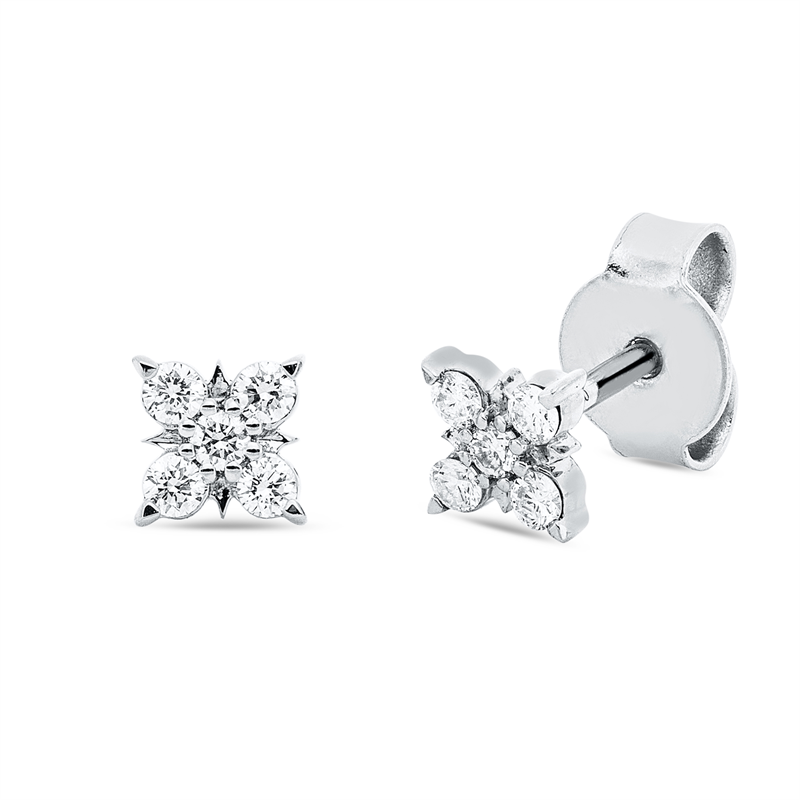 Modern Woman Ohrstecker Weißgold 18kt 0,16ct