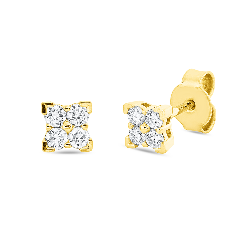 Illusion Classic Ohrstecker Weißgold 18kt 0,31ct