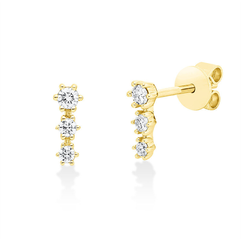 Modern Woman Ohrschmuck Weißgold 18kt 0,19ct