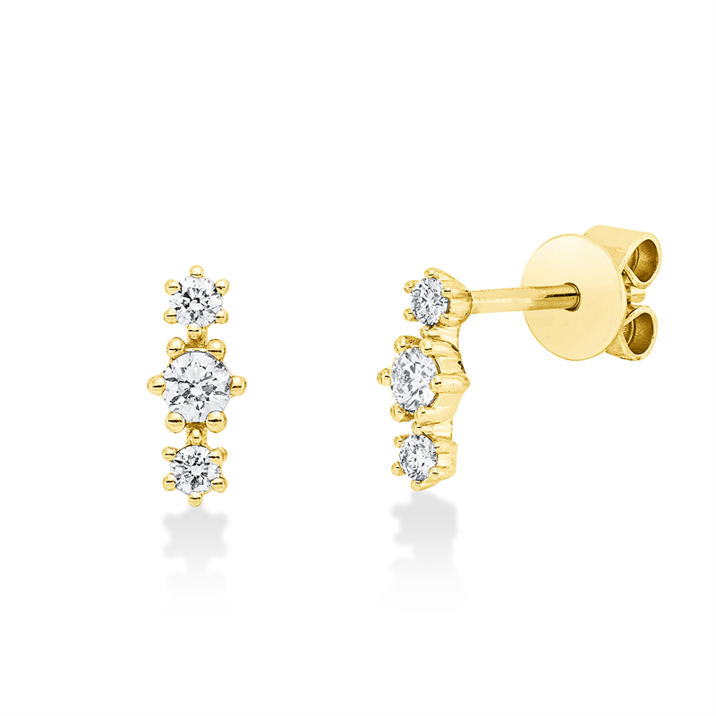 Modern Woman Ohrschmuck Weißgold 18kt 0,2ct