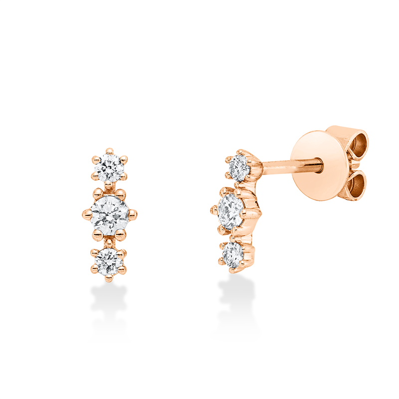 Modern Woman Ohrschmuck Weißgold 18kt 0,2ct
