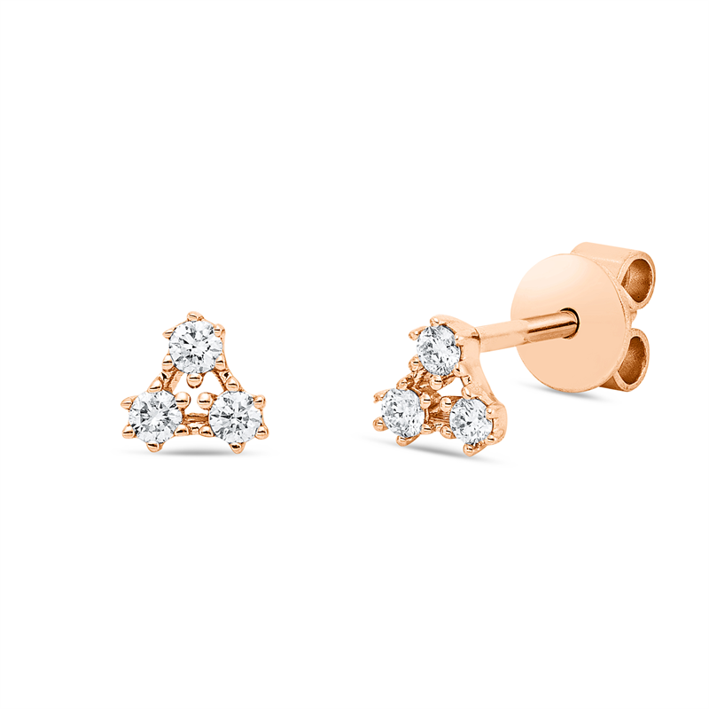 Modern Woman Ohrstecker Weißgold 18kt 0,13ct