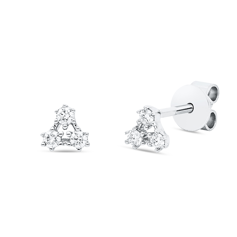 Modern Woman Ohrstecker Weißgold 18kt 0,13ct