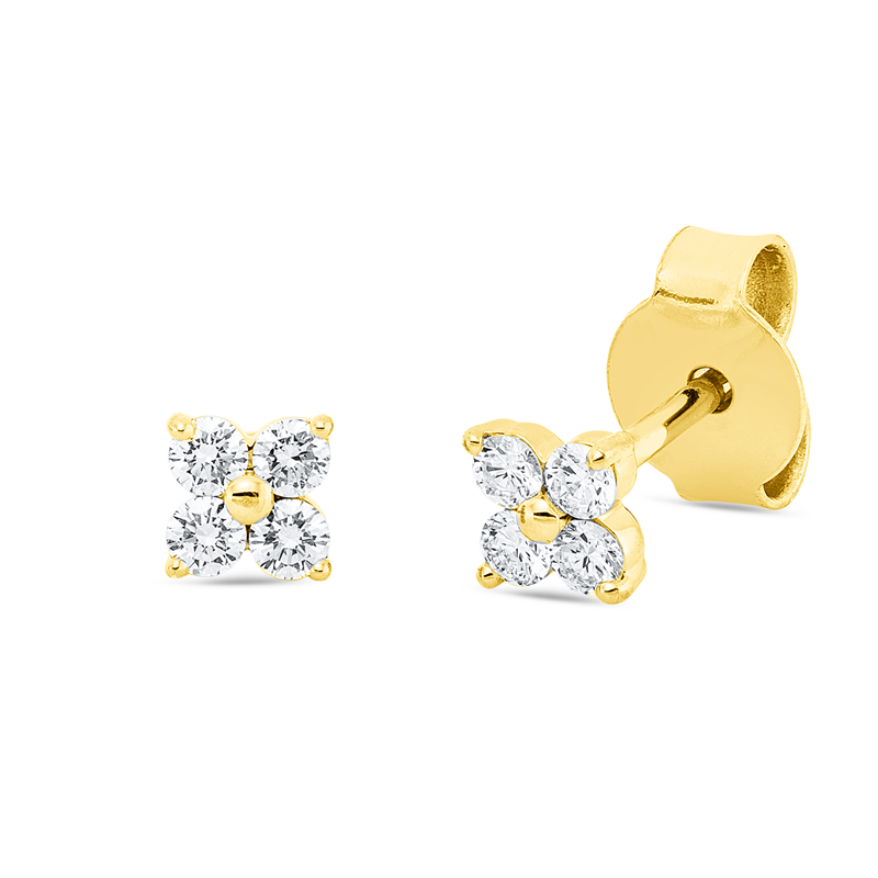Modern Woman Ohrstecker Weißgold 18kt 0,2ct