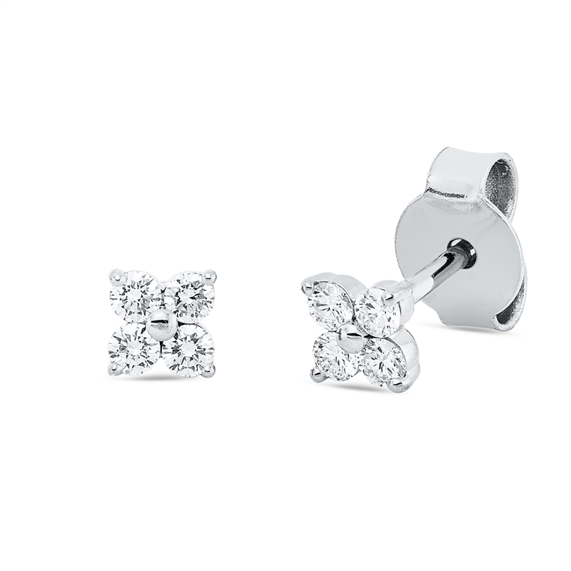 Modern Woman Ohrstecker Weißgold 18kt 0,2ct