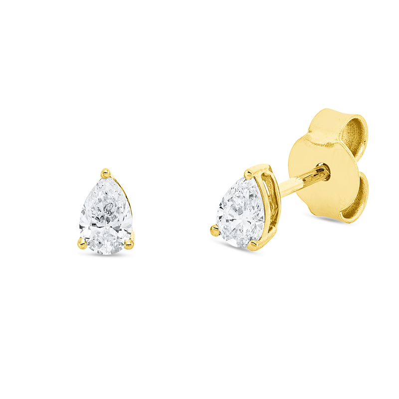 Solitaire Ohrstecker Weißgold 18kt 0,43ct