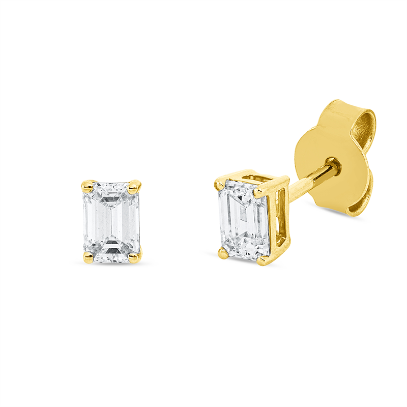Solitaire Ohrstecker Gelbgold 18kt 0,6ct