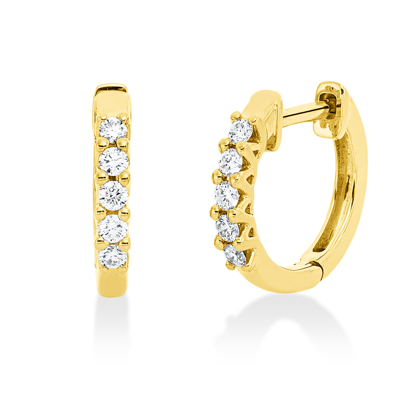 Modern Woman Creolen Weißgold 18kt 0,19ct