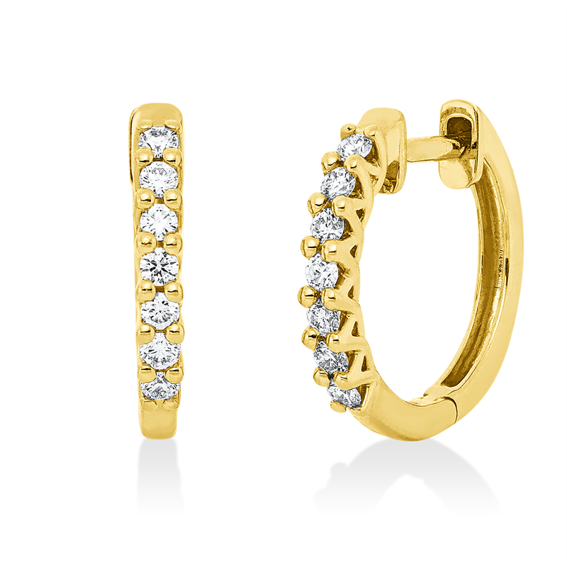 Modern Woman Creolen Weißgold 18kt 0,26ct