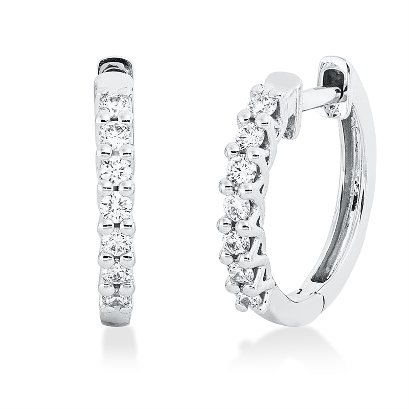 Modern Woman Creolen Weißgold 18kt 0,26ct