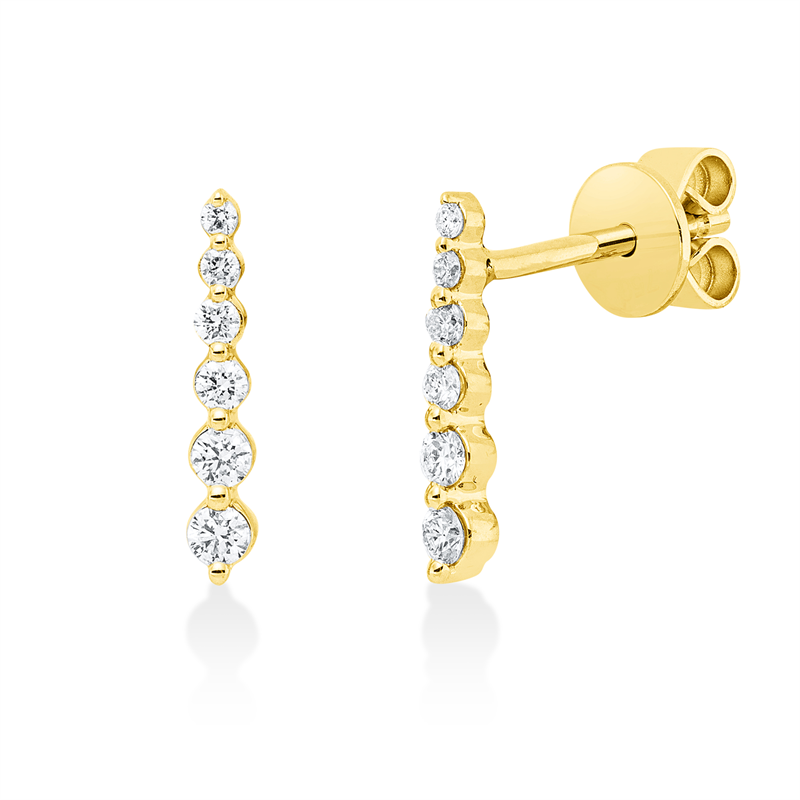 Modern Woman Ohrstecker Weißgold 18kt 0,2ct