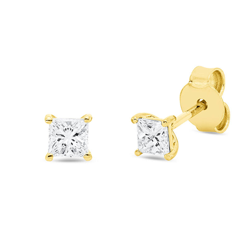 Solitaire Ohrstecker Weißgold 18kt 0,47ct