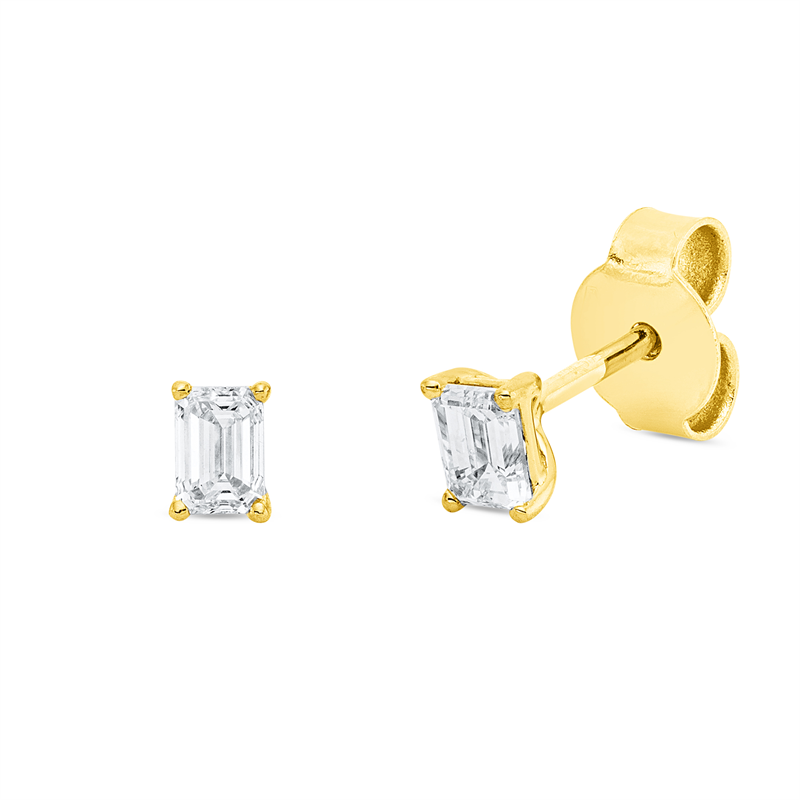 Solitaire Ohrstecker Weißgold 18kt 0,4ct