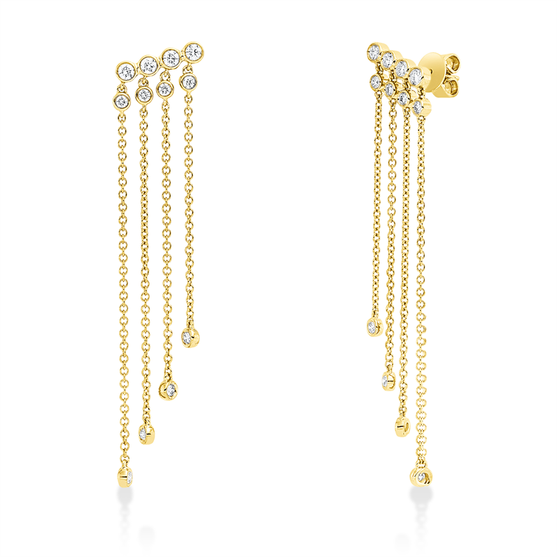 Modern Woman Ohrschmuck Gelbgold 14kt Ref-2V956