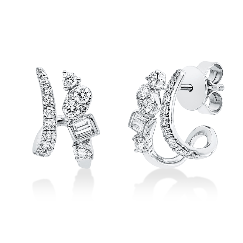 Modern Woman Ohrstecker Weißgold 18kt 0,55ct