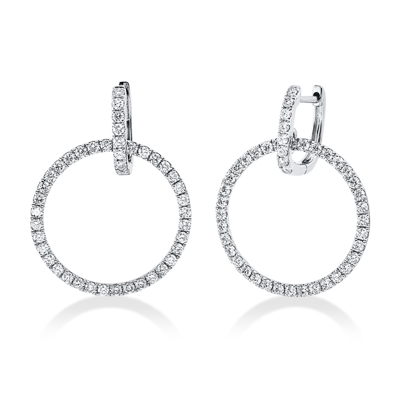 Modern Woman Ohrschmuck Weißgold 18kt 1,26ct