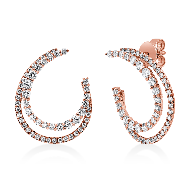 Modern Woman Ohrstecker Weißgold 18kt 1,71ct