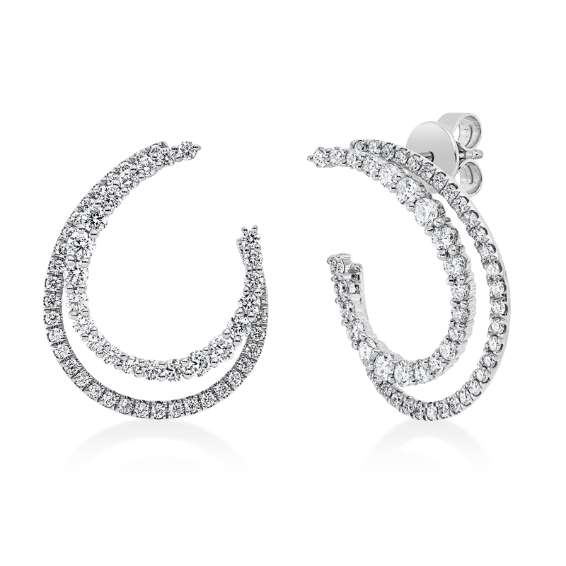 Modern Woman Ohrstecker Weißgold 18kt Ref-2W003