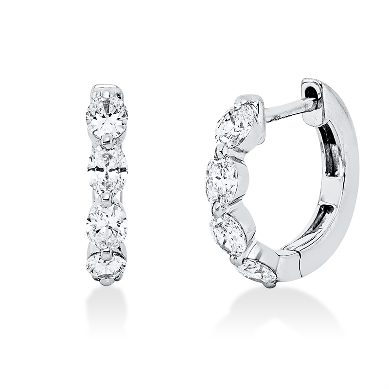 Modern Woman Creolen Weißgold 18kt 0,56ct