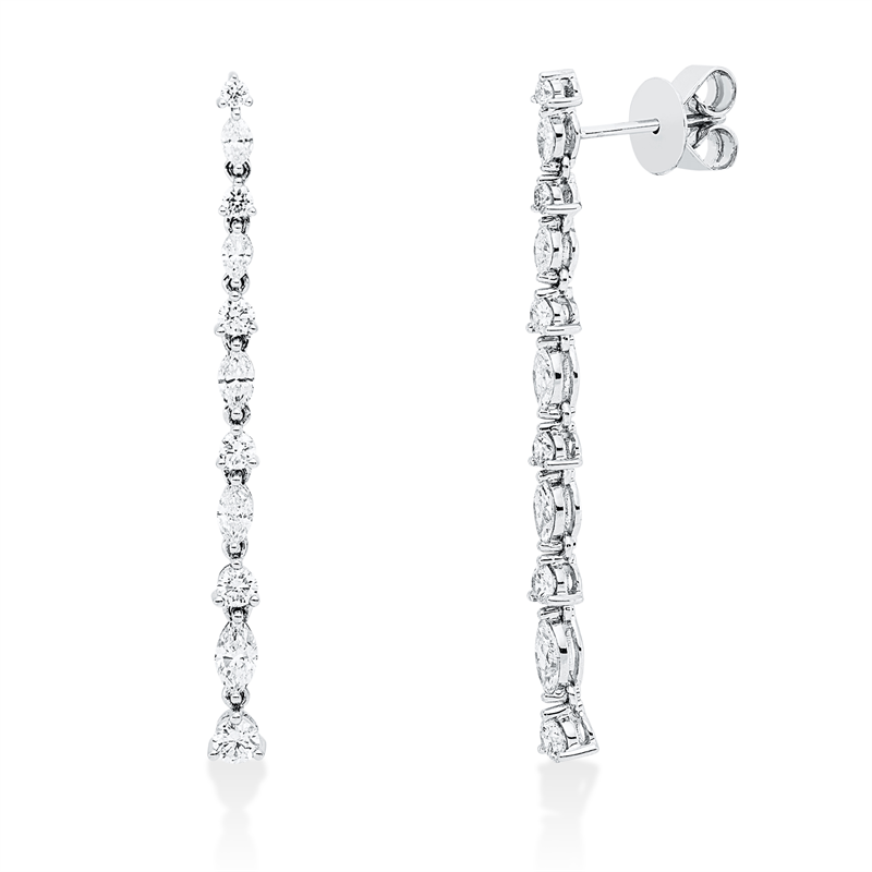 Exklusiv Ohrschmuck Weißgold 18kt 1,33ct