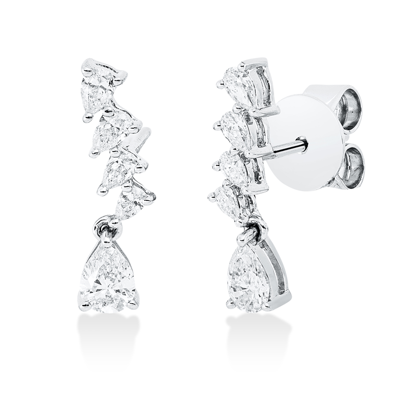 Modern Woman Ohrstecker Weißgold 18kt 0,54ct