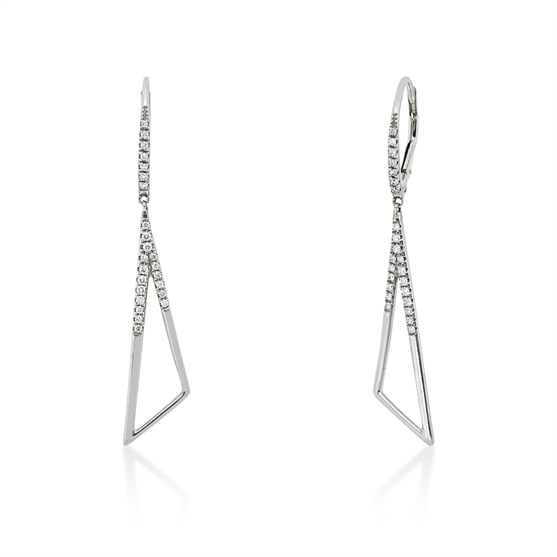 Modern Woman Ohrschmuck Weißgold 18kt Ref-2W092