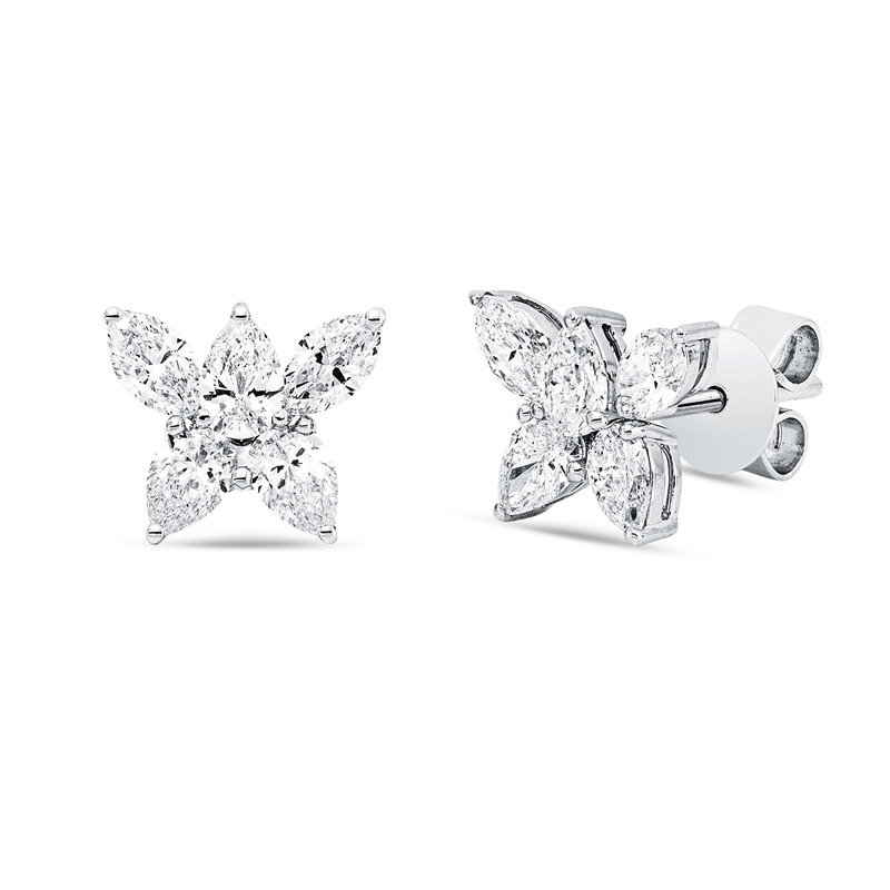 Modern Woman Ohrstecker Weißgold 18kt 1,47ct