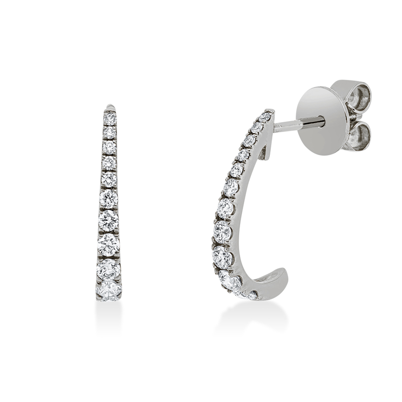 Modern Woman Ohrstecker Weißgold 18kt 0,36ct