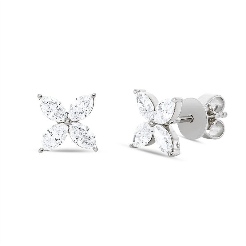 Modern Woman Ohrstecker Weißgold 18kt 0,71ct