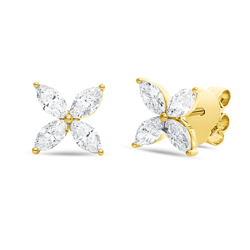 Modern Woman Ohrstecker Gelbgold 18kt 1ct