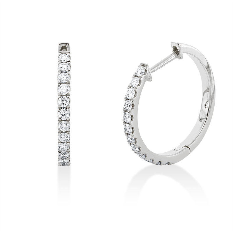 Modern Woman Creolen Weißgold 18kt 0,37ct