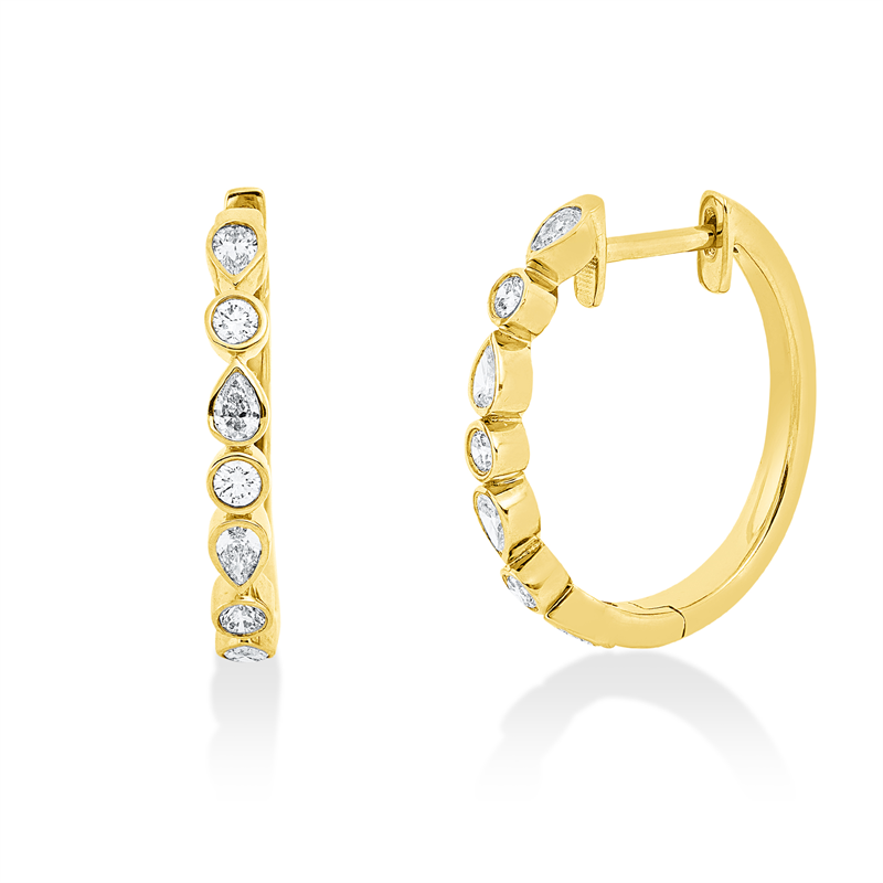 Modern Woman Creolen Weißgold 18kt 0,64ct