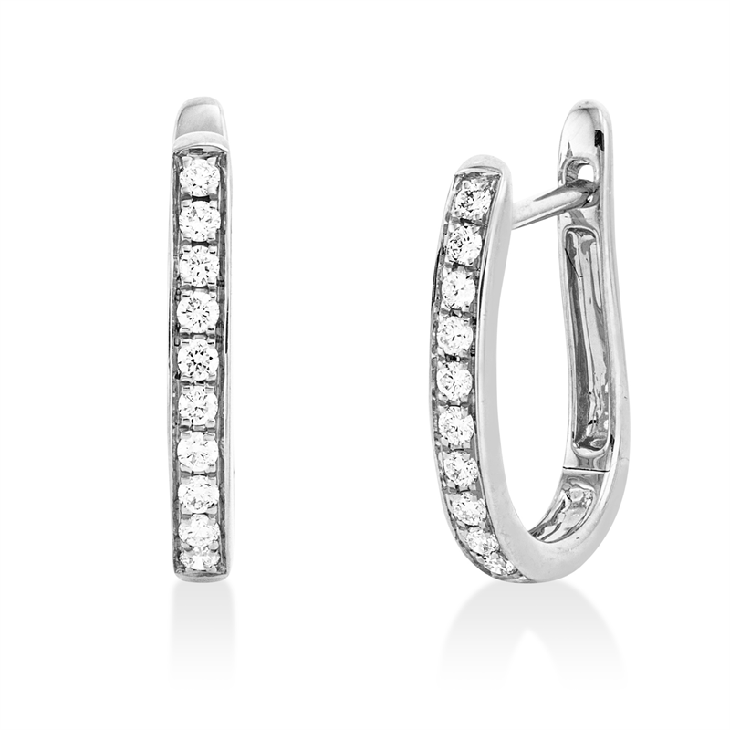 Modern Woman Creolen Gelbgold 18kt 0,14ct