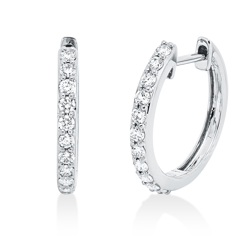 Modern Woman Creolen Weißgold 18kt 0,3ct