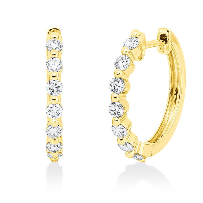 Modern Woman Creolen Weißgold 18kt 0,63ct