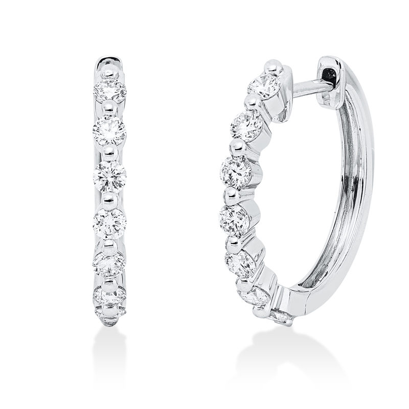 Modern Woman Creolen Weißgold 18kt 0,63ct