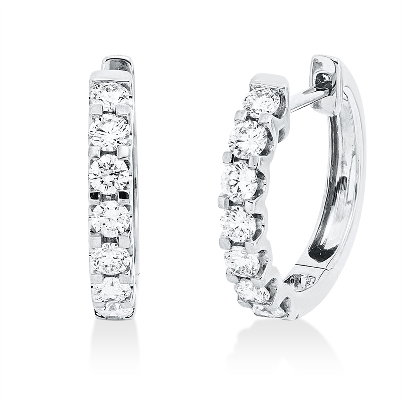 Modern Woman Creolen Weißgold 18kt 0,44ct