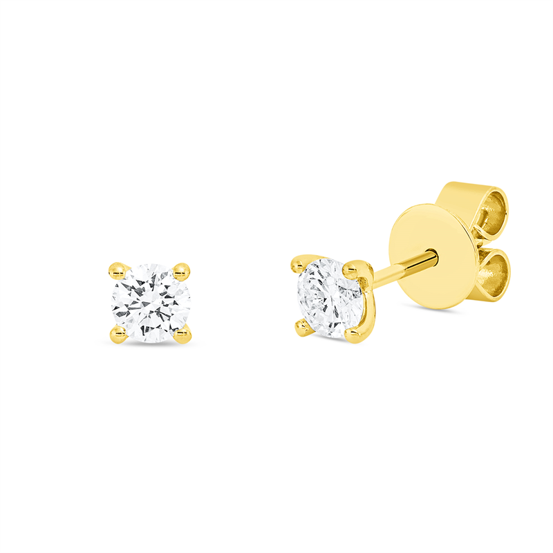 Solitaire Ohrstecker Weißgold 18kt 0,5ct