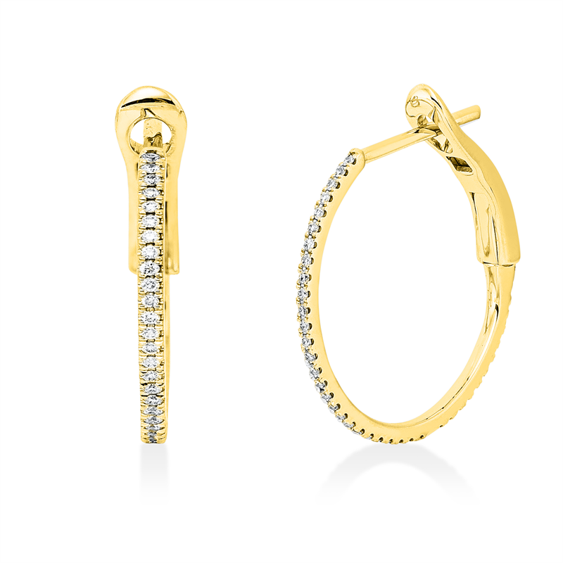Modern Woman Creolen Gelbgold 18kt 0,18ct