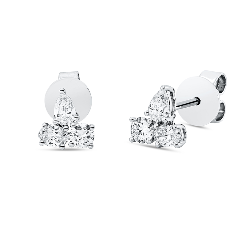 Modern Woman Ohrstecker Weißgold 18kt 0,52ct