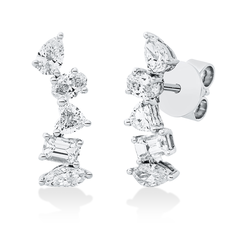 Modern Woman Ohrstecker Weißgold 18kt 0,91ct