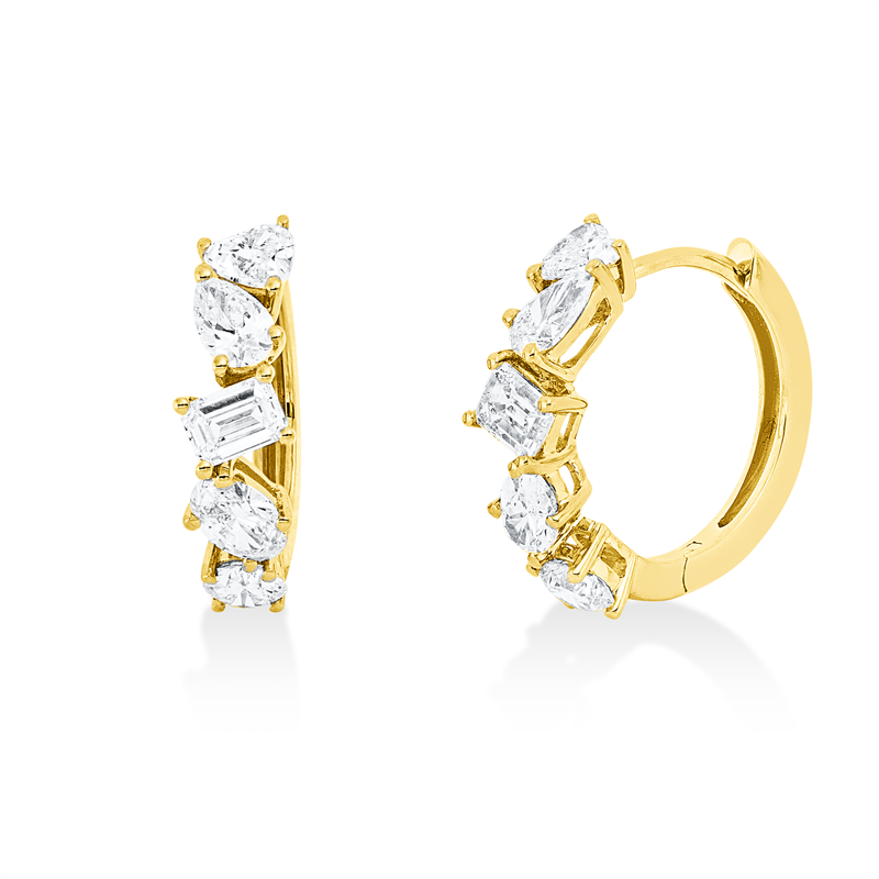 Exklusiv Ohrstecker Gelbgold 18kt 1,59ct