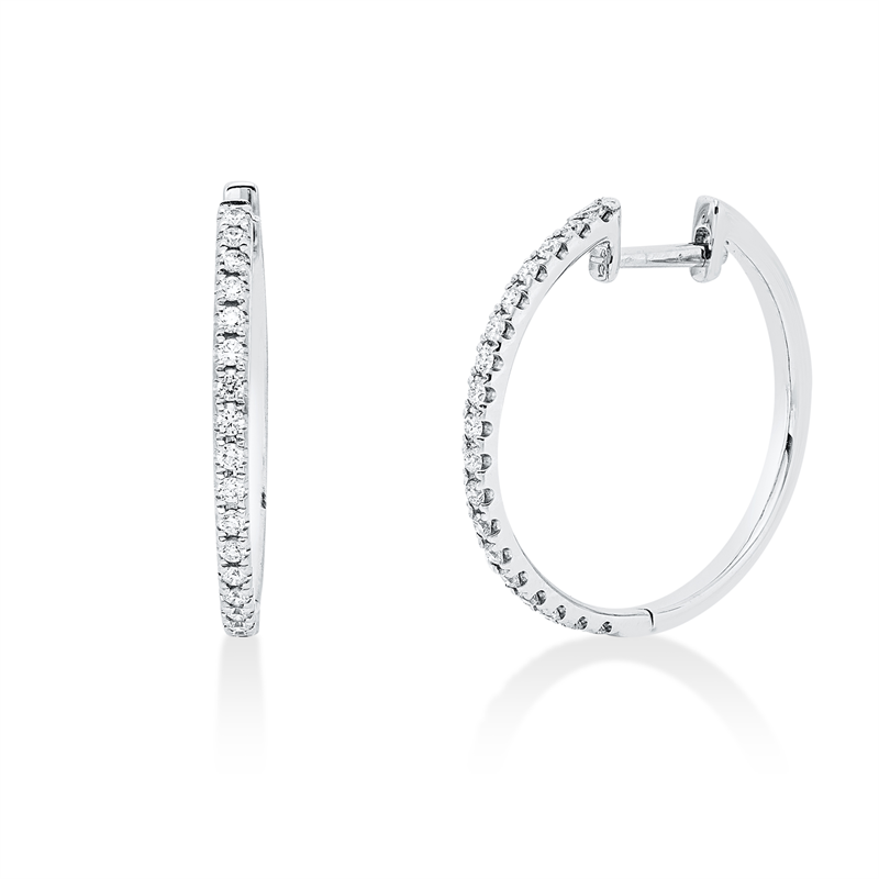 Modern Woman Creolen Weißgold 18kt 0,27ct