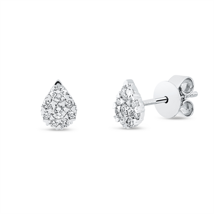 Illusion Classic Ohrstecker Weißgold 18kt Ref-2W314