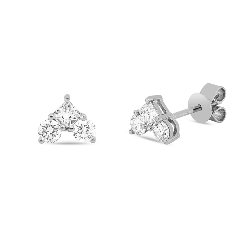 Modern Woman Ohrstecker Weißgold 18kt 0,5ct